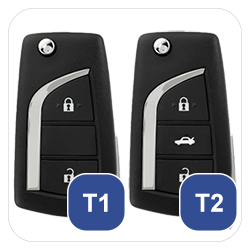 Toyota, Citroen, Peugeot T1, T2 Schlüssel