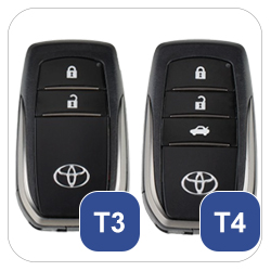 Toyota T3, T4 clave