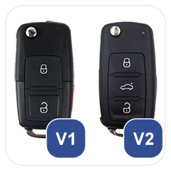Volkswagen, Skoda, Seat V1, V2 Schlüssel