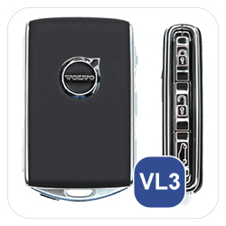 Aluminium, Alcantara Schlüssel Cover passend für Volvo Schlüssel