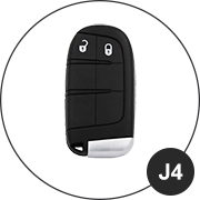 modèle de clé Jeep (J4)