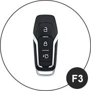 key case for ford smartkey keyless-go key (f3)