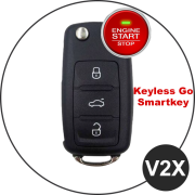 key case for volkswagen keyless go key v2x