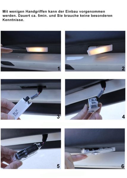 2 Stück Autotür LED Logo Licht Courtesy Projektor Willkommen Lichter G –