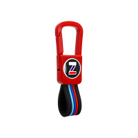 Solid Keychain Carabiner  - Red