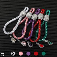 Decorative Keychain With Crystal Decoincluding Carabiner...