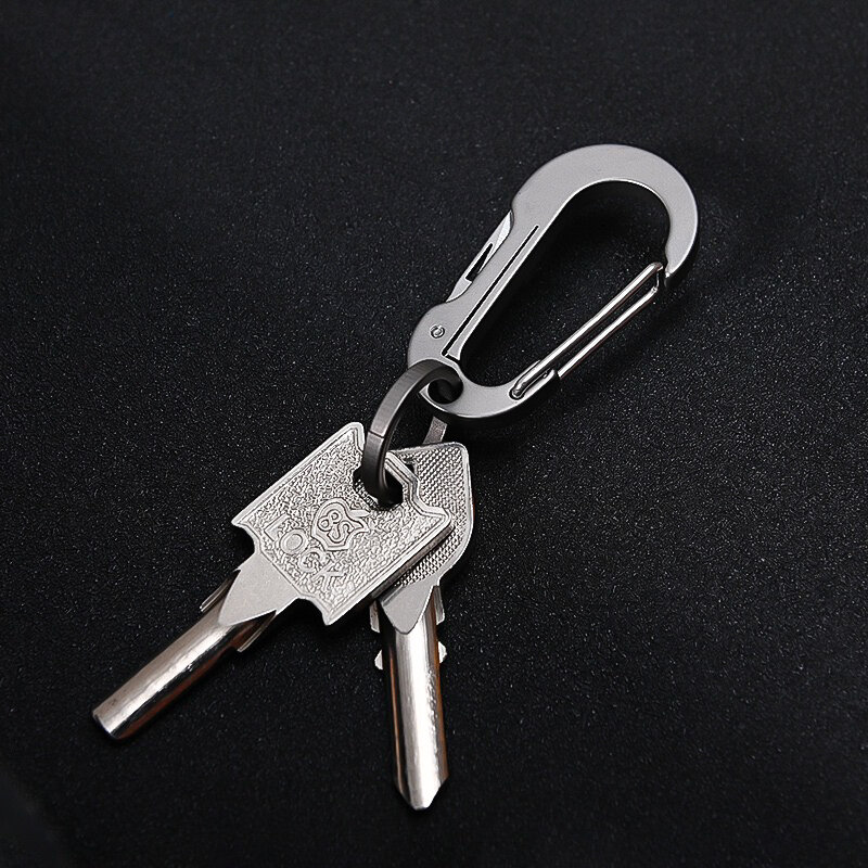 Porte-Clés Avec Un Couteau Multifonction Bien Aiguisé Titanium - Titane