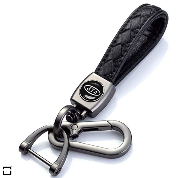 Leder gewebt Auto Schlüsselanhänger Schlüsselanhänger, personalisierte  Diamant Schlüsselanhänger Zubehör Auto Schlüsselanhänger für alle Autos  (sliver2pcs