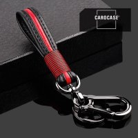 Carocase Leather Keychain Including Carabiner And Keyring