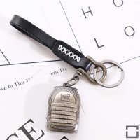 Exclusiver Schlüsselanhänger Lederband Mit Akzentnähteninkl. Karabiner Und Schlüsselring