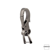 Solid Keychain Including Carabiner - Anthracite