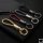 Carocase Leather Keychain With Crystal Decoincluding Keyring