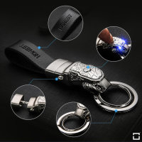 Exclusiver Schlüsselanhänger Lederband Mit LED...