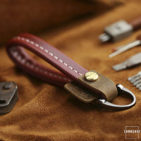 Premium Leather Keychain With Accented Seamsincluding...