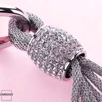 Decorative Keychain With Crystal Decoincluding Carabiner