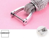 Decorative Keychain With Crystal Deco - Rose