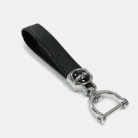 Carocase Leather Keychain Including Carabiner - Black