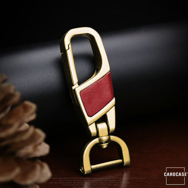 Karabiner passend für Schlüssel Etuis der Serie LEK18 gold/red