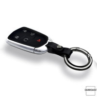 Karabiner Schlüsselring passend für viele Autoschlüssel und Etuis KRB12 silber