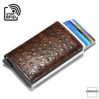 KROKO Kreditkarten Scheckkartenetui KTS12 mit Pop-Up Funktion und RFID Blocker