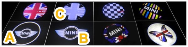 MINI LED Autotür Willkommenslicht Beleuchtung Logo Projektor / Laserl,  14,95 €
