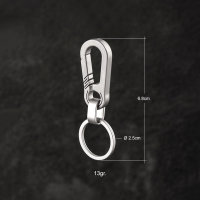 Titanium Schlüsselanhänger Karabiner (M) Inkl. Schlüsselring - Titan