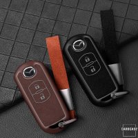 Cover Guscio / Copri-chiave silicone, Pelle Alcantara compatibile con Mazda MZ1