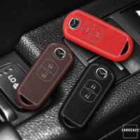 Cover Guscio / Copri-chiave silicone, Pelle Alcantara compatibile con Mazda MZ1