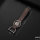 Silicone, Alcantara/leather key fob cover case fit for BMW B6, B7 remote key brown