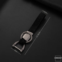 Silicone, Alcantara/leather key fob cover case fit for Honda H11 remote key black