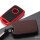 Cover Guscio / Copri-chiave silicone, Pelle Alcantara compatibile con Mazda MZ5 rosso