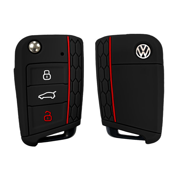 Silikon Schlüsselhülle / Schutzhülle (SEK22) passend für Audi, Volkswagen, Skoda, Seat Schlüssel