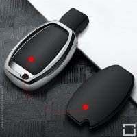 Glossy Silikon Schutzhülle passend für Mercedes-Benz Schlüssel  SEK8-M7