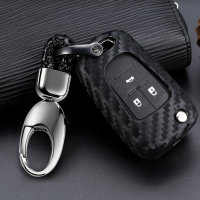 Silicone key fob cover case fit for Opel OP6, OP7, OP8, OP5 remote key black