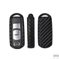 Coque de protection en silicone pour voiture Mazda clé télécommande MZ1, MZ2 noir