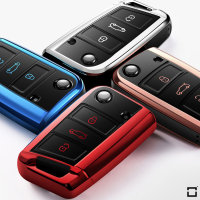 Silicone key fob cover case fit for Volkswagen, Audi,...