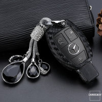 Coque de protection en silicone pour voiture Mercedes-Benz clé télécommande M7 noir