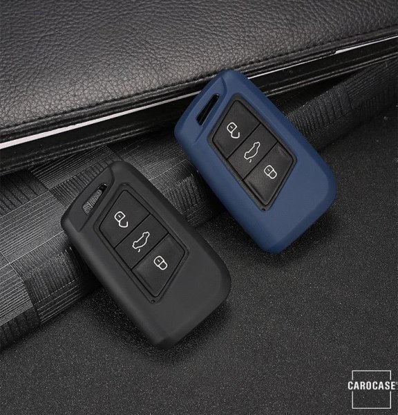 Silikon Schlüssel Cover passend für Volkswagen, Skoda, Seat Schlüssel V4,  ST4, SV4