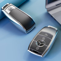 Coque de clé de voiture en TPU Mercedes-Benz clés