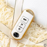Glossy TPU Schlüsselhülle / Schutzhülle (SEK18/2) passend für Mazda Schlüssel