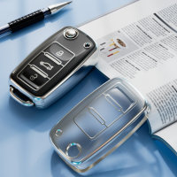 Cover Protettiva / Copertina Chiave Compatibile con in TPU Compatibile con Volkswagen, Skoda, Seat