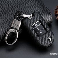 Silicone key fob cover case fit for Honda H10 remote key black