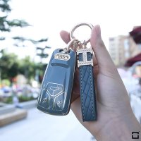 Glossy TPU Schlüsselhülle / Schutzhülle (SEK18/2) passend für Audi Schlüssel