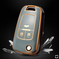 Coque de clé de voiture en TPU brillant compatible avec Opel clés