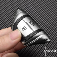 Silikon Leder-Look Schlüssel Cover passend für Hyundai Schlüssel  SEK13-D1