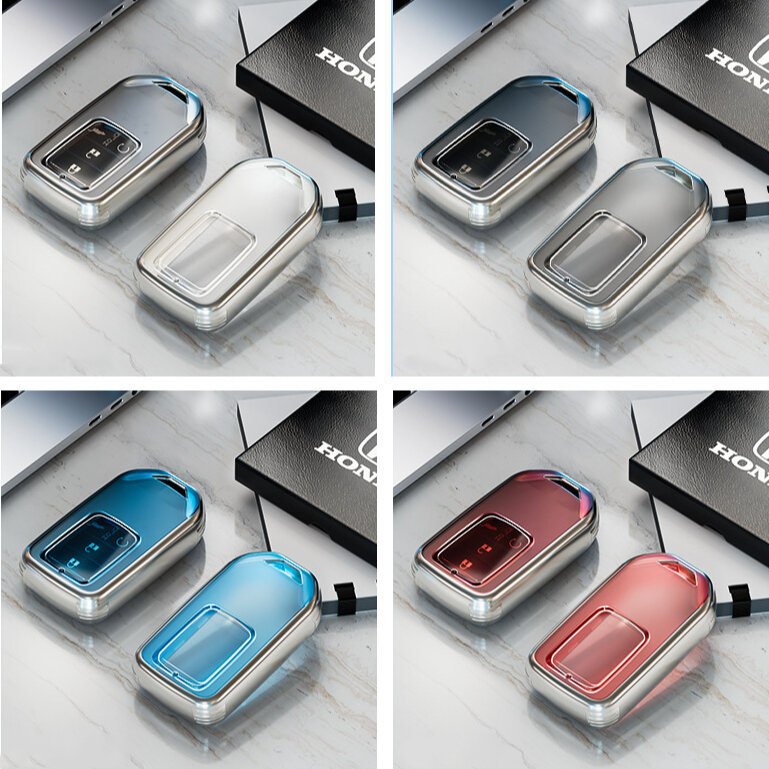 Funda de TPU galvanizada de lujo para llaves de coche Honda (tipo H13) | Carocase Premium