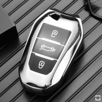 Glossy Silikon Schutzhülle passend für Opel, Citroen, Peugeot Schlüssel  SEK8-P2-S211