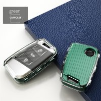 TPU Silikon Schlüsselhülle mit Tastenschutz passend für Volkswagen, Skoda, Seat Schlüssel  SEK16-V4