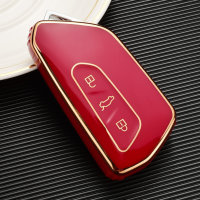 Coque de clé de voiture en TPU brillant compatible avec Volkswagen, Skoda, Seat clés