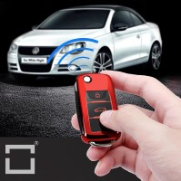 Silicone key fob cover case fit for Volkswagen, Skoda, Seat V2 remote key